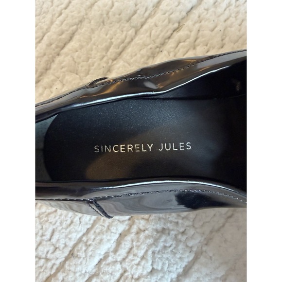 Sincerely Jules Dylan Chunky Heel Lug Sole Platform Loafers Shoes 90's Y2K 9 - Picture 6 of 7